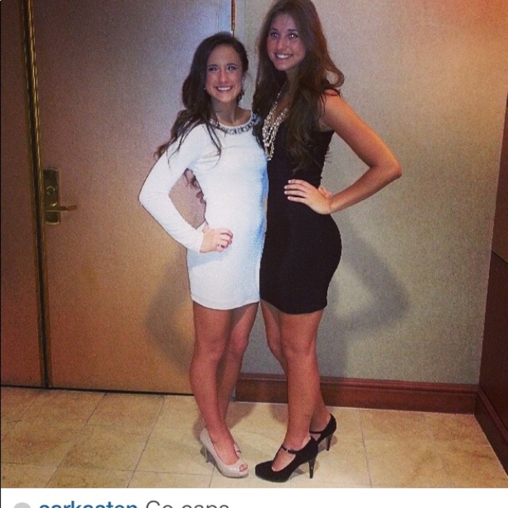 Cream sparkly holiday dress